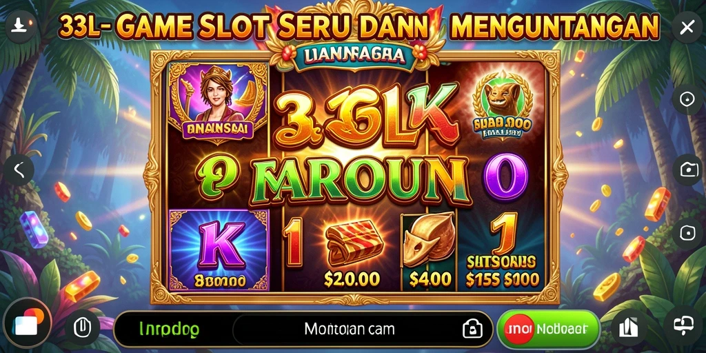 Tampilan screenshot utama 33L menampilkan suasana gameplay Slot yang mengasyikkan.