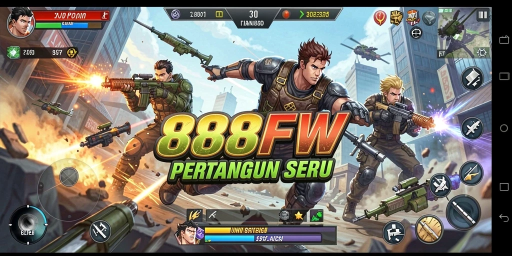 Screenshot gameplay <strong>888FW</strong> menampilkan pertarungan seru yang intens.