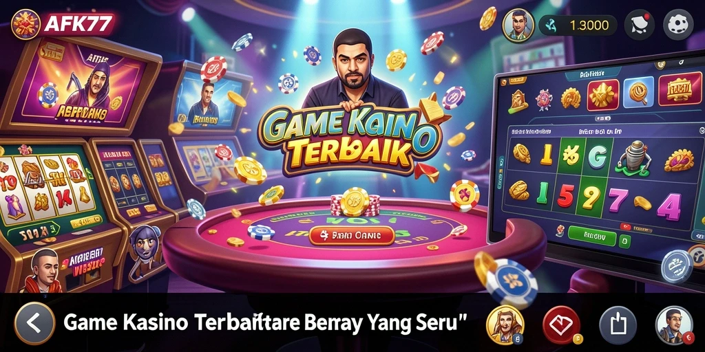 Gameplay AFK77 yang penuh aksi dan keseruan kasino.