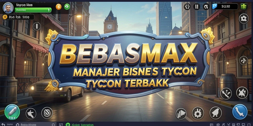 Tangkapan layar gameplay BEBASMAX yang menunjukkan manajemen bisnis yang seru.
