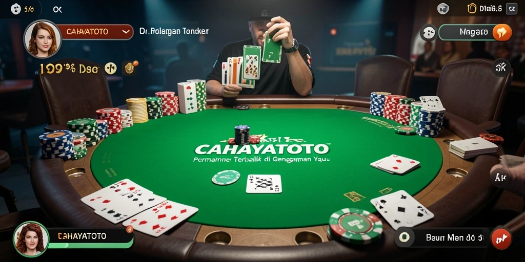 Screenshot gameplay CAHAYATOTO yang menarik dan seru saat bermain Poker.