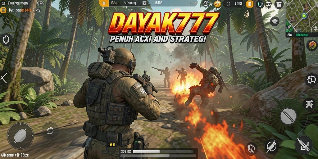 Tampilan gameplay DAYAK777 yang penuh aksi dan strategi dalam TPS.