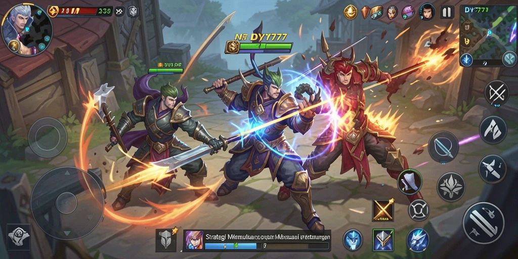 Tampilan gameplay mendalam dan strategi dalam DY777.