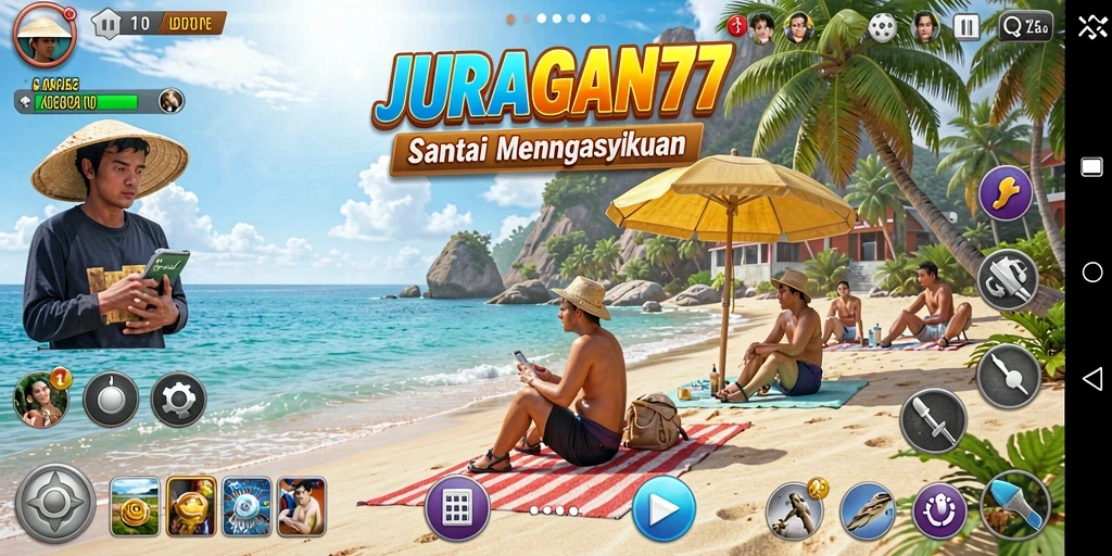Tampilan gameplay menawan dan keseruan dalam JURAGAN77.