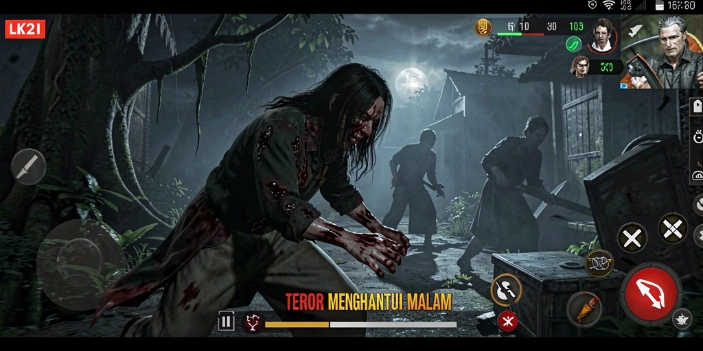 Gameplay menegangkan LK21 dengan suasana Horror yang mencekam.