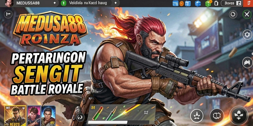 Tampilan luar biasa dari gameplay MEDUSA88 di medan pertempuran.