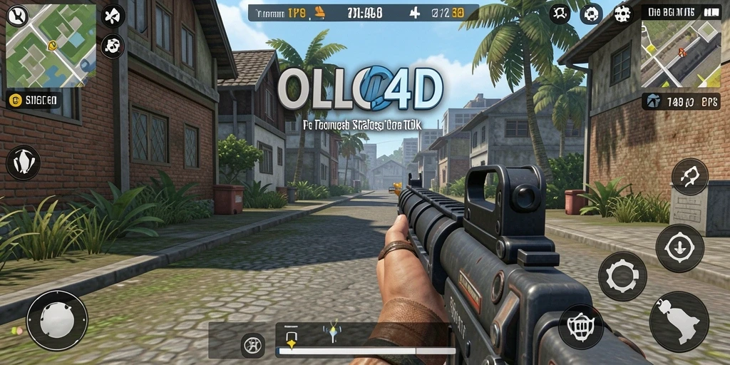 Tampilan aksi mendebarkan dalam OLLO4D saat berkompetisi di arena.
