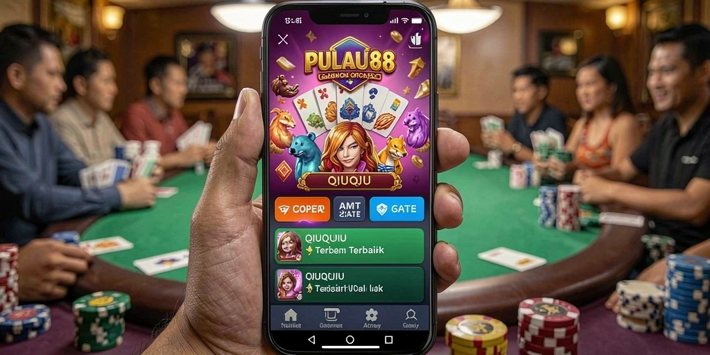 Tampilan gameplay seru di PULAU88 dengan kartu QiuQiu.