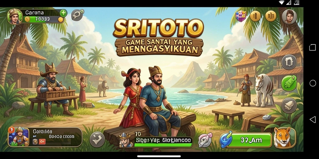 Tampilan gameplay SRITOTO yang penuh warna dan menyenangkan.