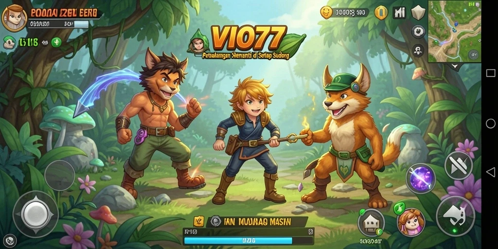 Tangkapan layar dari gameplay petualangan yang seru di VIO77.